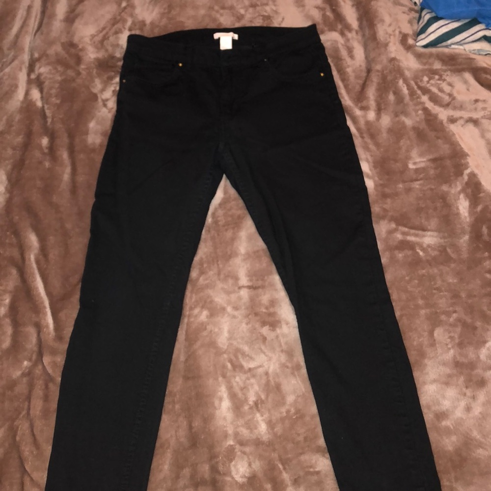 H&M black stretchy jeans